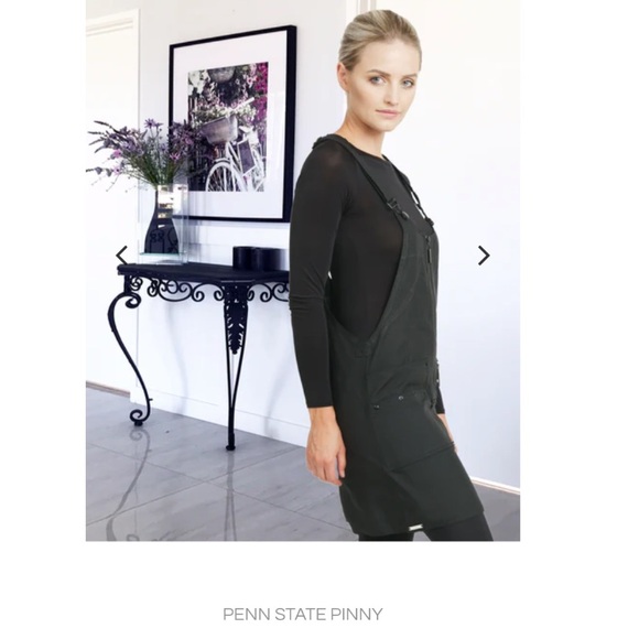 Like New Hair Dressing Overall Unifrom Penn State Pinny BlackPants Size 6 - Picture 3 of 8